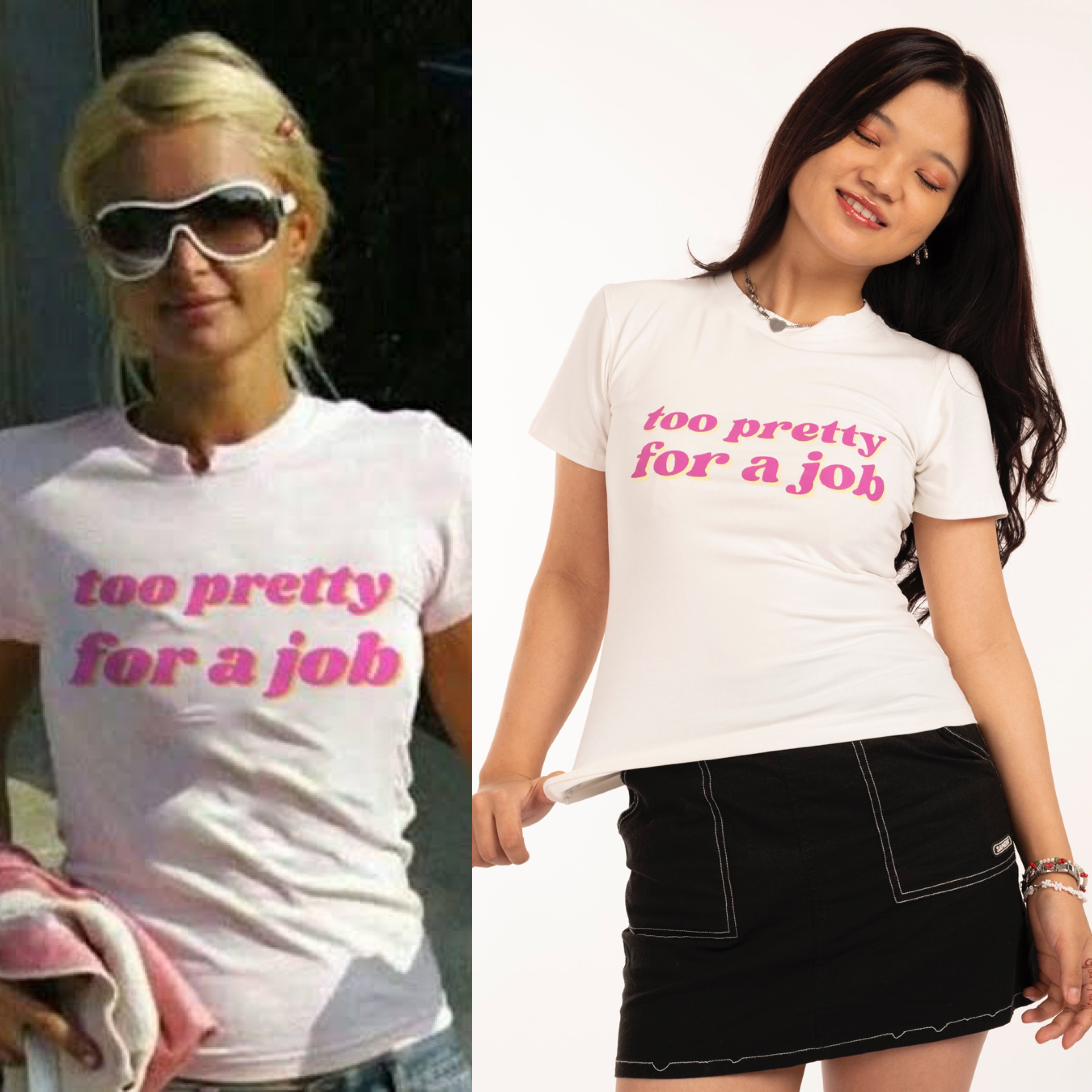 Too Pretty for a Job Tee | Paris Hilton