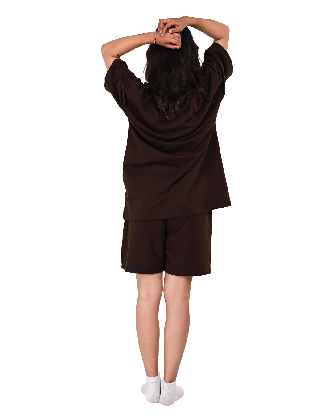 Dark Desire Coord Set, Unisex- Brown