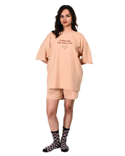 Shy Stunner Coord Set, Unisex- Peach