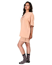 Shy Stunner Coord Set, Unisex- Peach