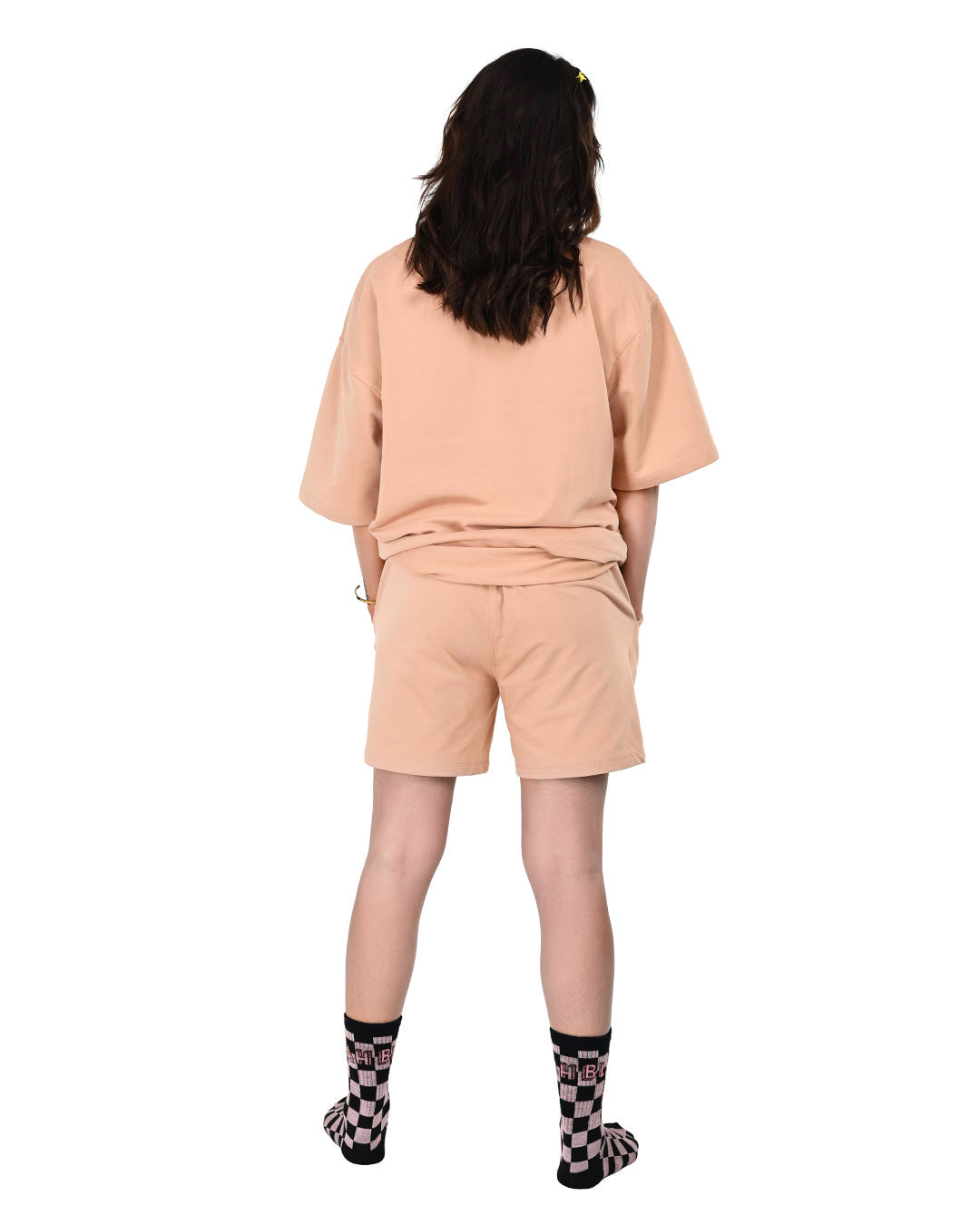 Shy Stunner Coord Set, Unisex- Peach