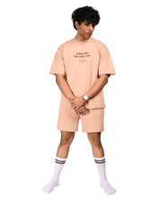 Shy Stunner Coord Set, Unisex- Peach